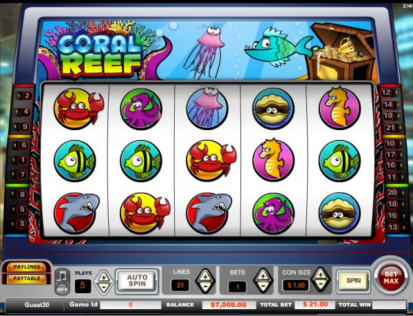 Coral Reef Slots Game Reels