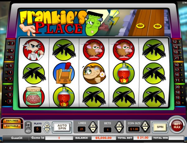 Frankie's Place Slots Game Reels