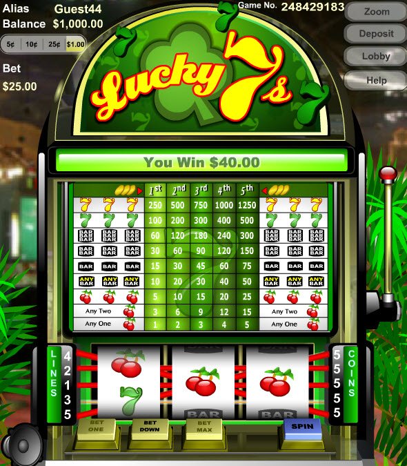 Lucky 7's Slots Game