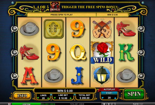 Lucky Tango Slots Game Reels