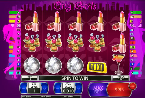 City Girls Penny Slot Game Reels