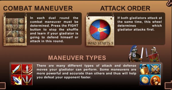 Gladiator Games Slots Combat Maneuvers and Rules