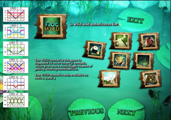 Frog Royale Slots Expanded Wild Symbols