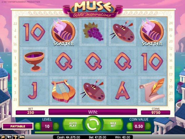 Muse Wild Inspiration Slots Game Reels