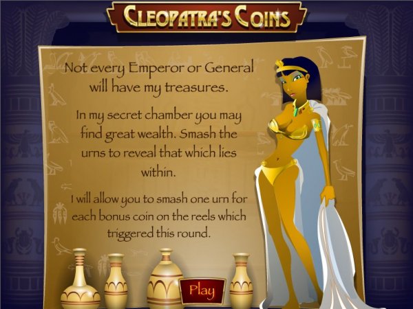 Cleopatra's Coins video slots from Rival - Bonus Round
