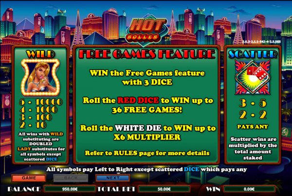 Hot Roller Slots Features