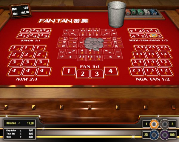 Fan Tan Gaming Table