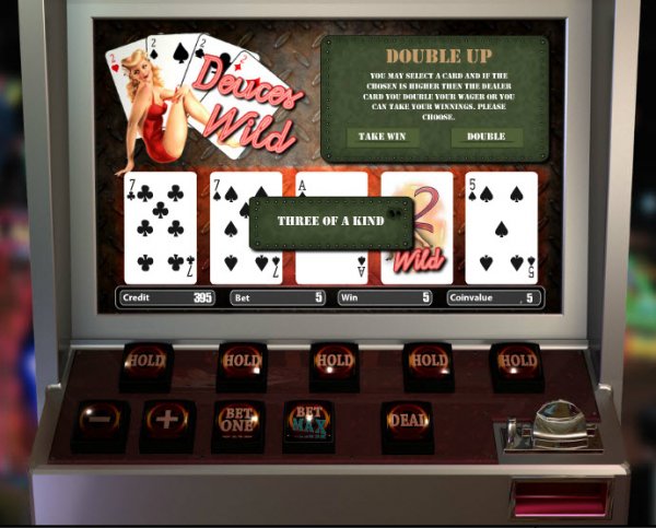 100 hand deuces wild video poker