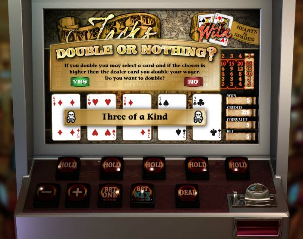 One Eyed Jack Video Poker Game Win