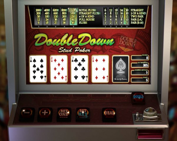 Double Down Stud Video Poker Game