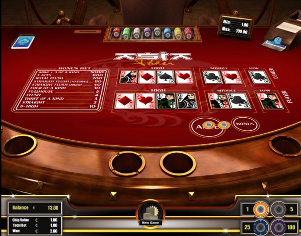 Asian Poker Game