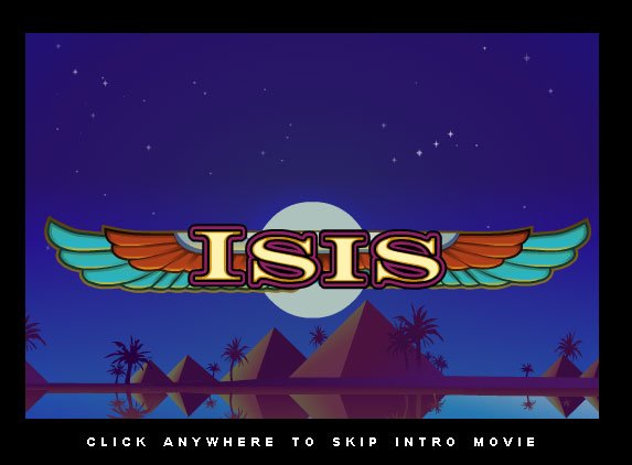 Another still shot from the Isis video slot intro