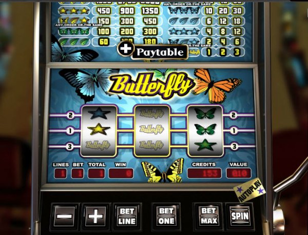 Butterfly Slots Game Reels