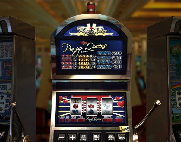 Pin-up Queens  Slot Machine View