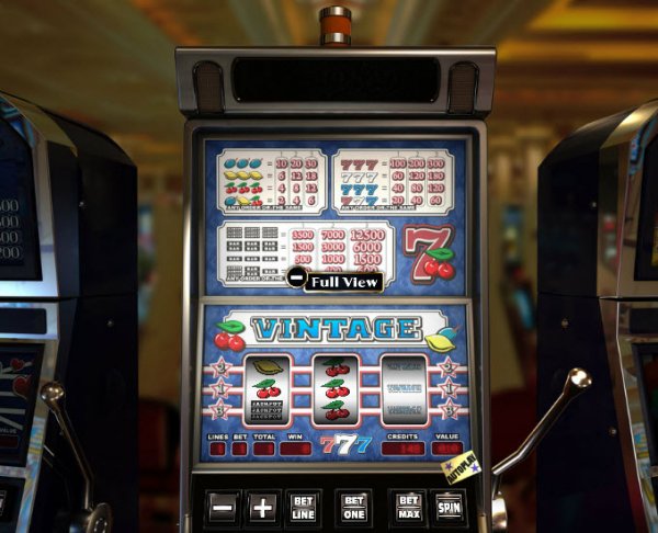 Vintage Slots Machine View