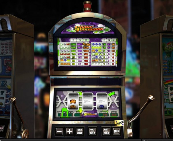 Space Invasion Slots Machine View