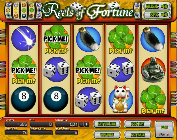 Reels of Fortune Slots Game Reels