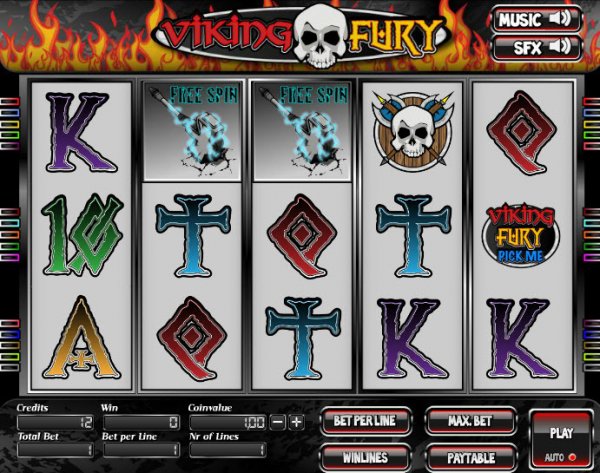 Viking Fury Slots Game Reels