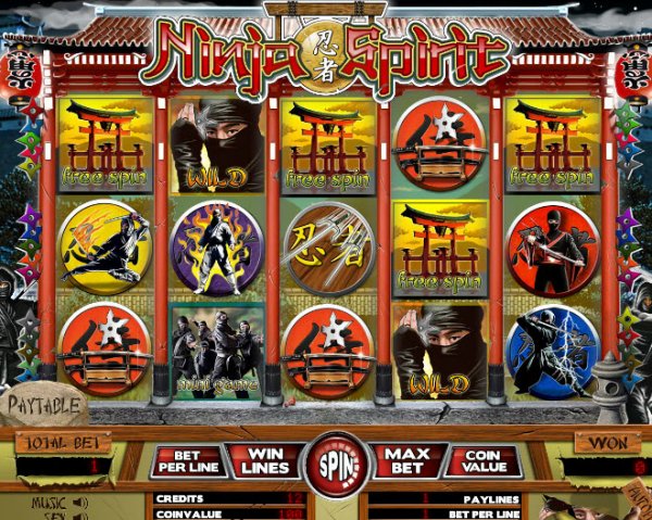 Ninja Spirit Slots Game Reels