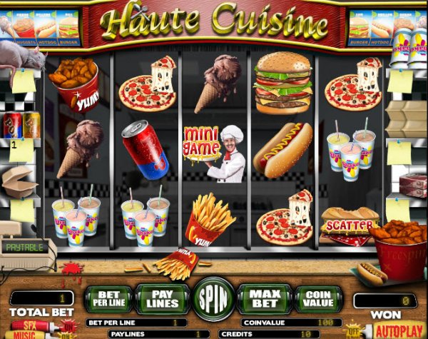 Haute Cuisine Slots Game Reels