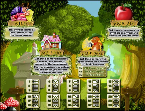 Fairy Tree Forest Slots Game Features