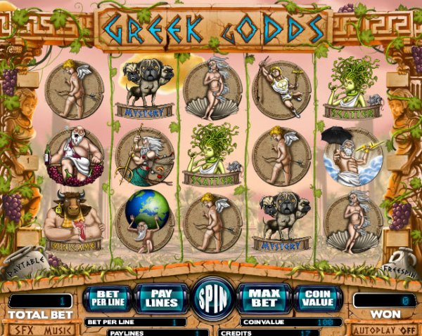 Greek (G)odds Slots Game Reels