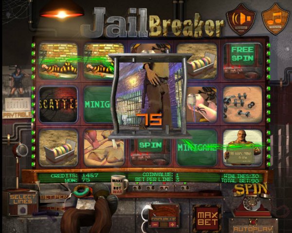 Jail Breaker Slots Game Reels