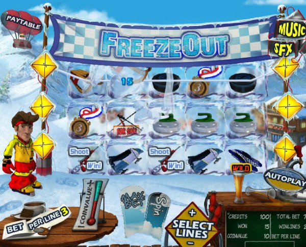 Freeze Out Slots Game Reels