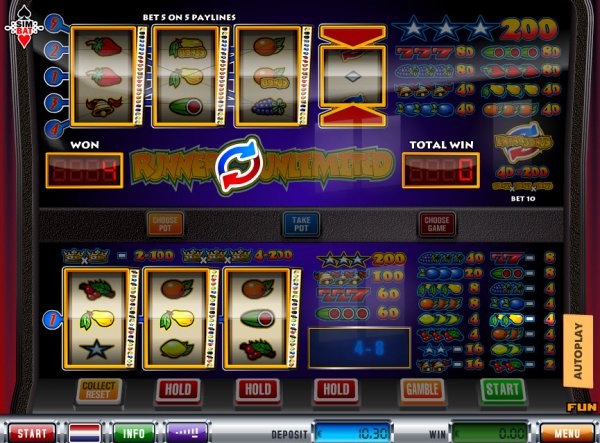 Runner Unlimited Slots Basic Game Reels