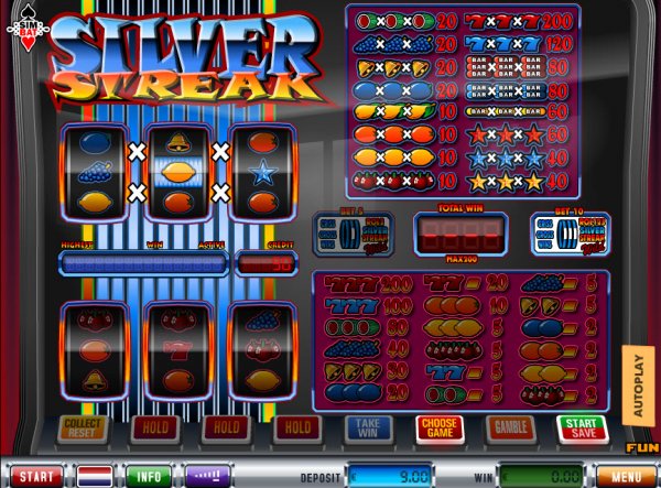 Silver Streak Slot Game Reels
