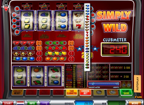 Simply Wild Slots Game - Reel Strip on 4th Reel