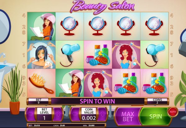 Beauty Salon Penny Slots Game Reels