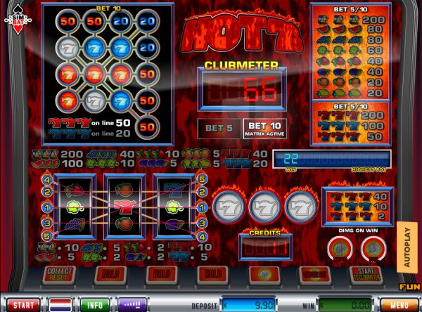 Hot 7's Slots Game