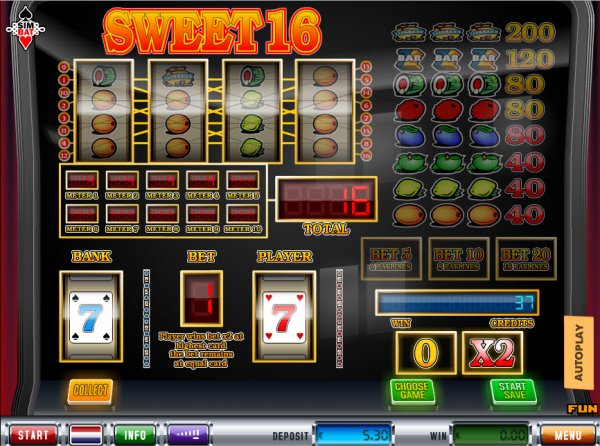 Sweet 16 Slot Game