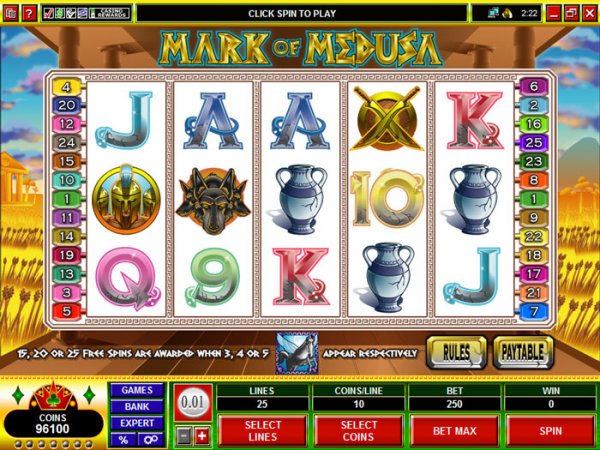 Mark of Medusa Video Slot screenshot