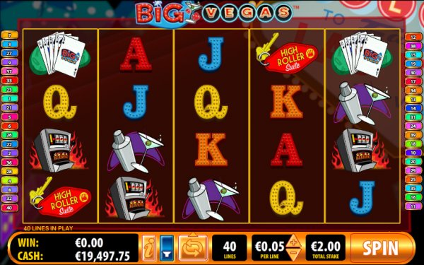 Big Vegas Slot Game Reels