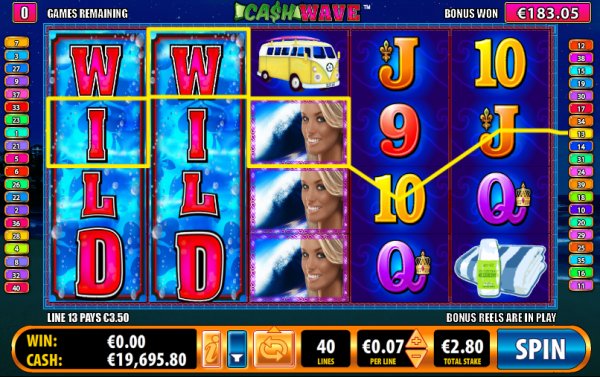 Cash Wave Slot Free Games with Wild Reels