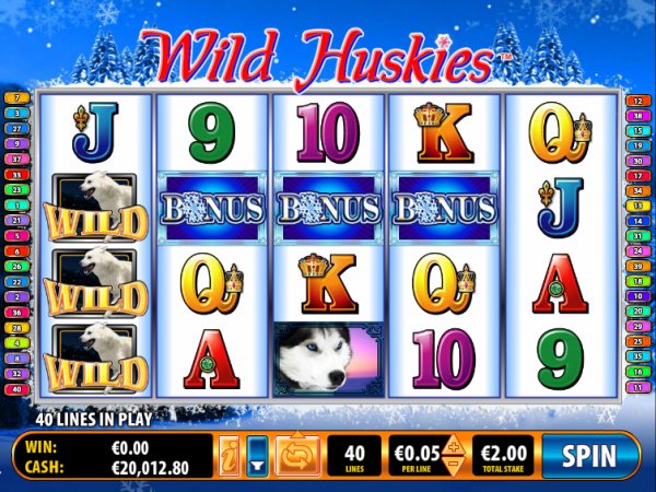 Wild Huskies Slot Bonus Game