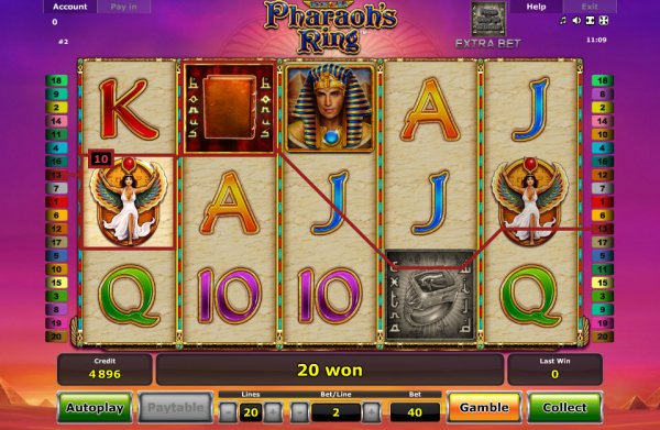 Pharaoh's Ring Slots Game Reels