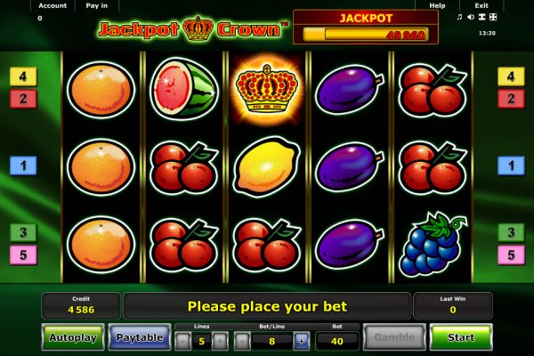 Jackpot Crown Progressive Slot Game Screen