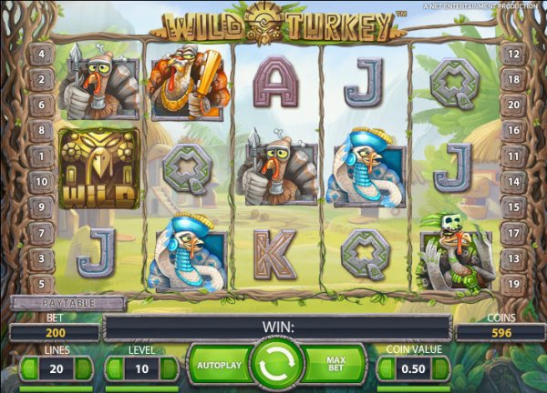 Wild Turkey Slot Game Reels