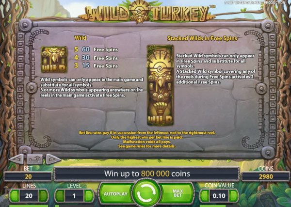 Wild Turkey Slot Game Features