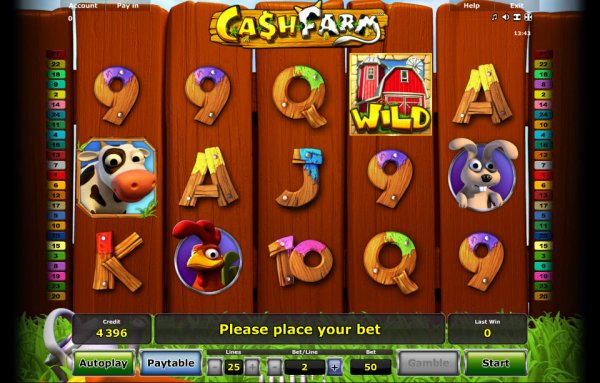 Cash Farm Slot Game Reels