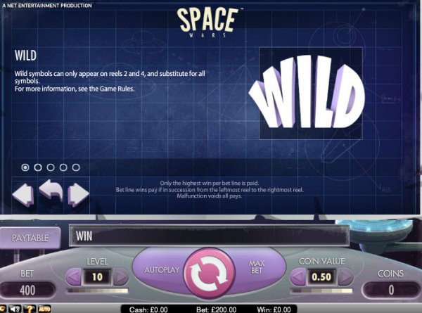 Space Wars Slot Wild Symbol