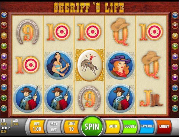 Sheriff's Life Slot Game Reels