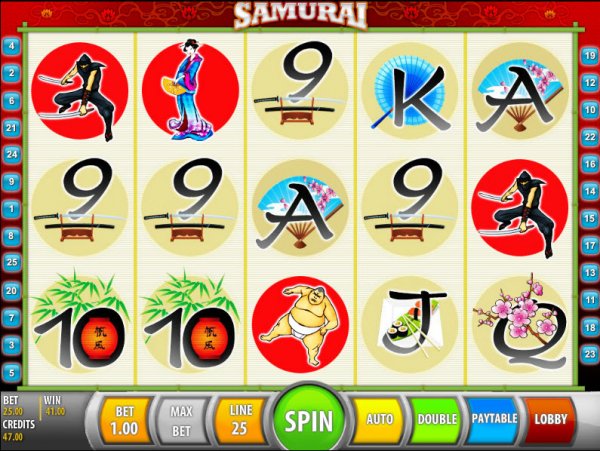 Samurai Slot Game Reels