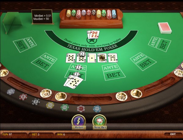 poker texas hold em online