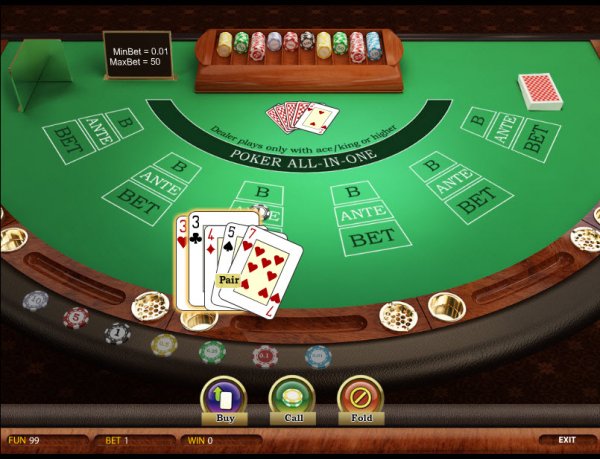 Poker All-In-One Game Play