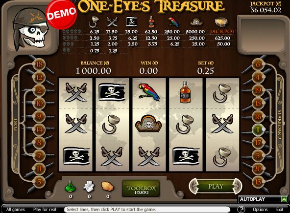 One-Eye's Treasure Slot Game