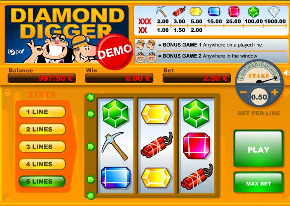 Diamond Digger Slot Game